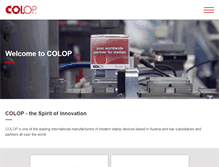 Tablet Screenshot of colop.com