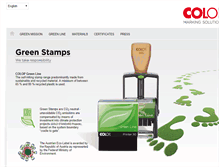 Tablet Screenshot of greenstamps.colop.com